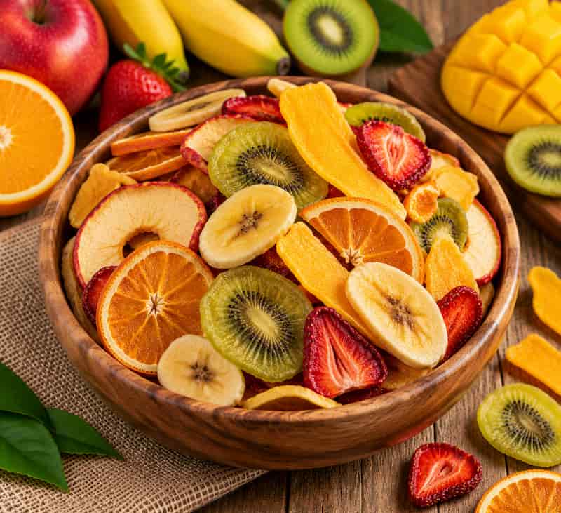 میوه خشک مخلوط تهیه شده از بهترین میوه های تازه